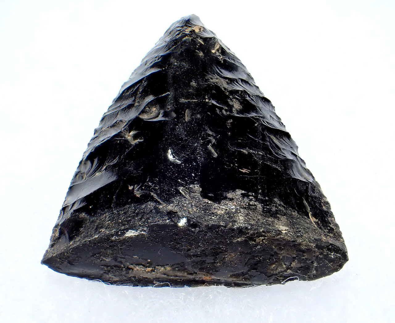 RARE PRE-COLUMBIAN AZTEC OBSIDIAN BLADE SPEAR TEPOZTOPILLI TIP