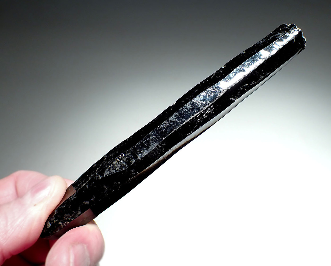 COMPLETE PRE-COLUMBIAN AZTEC OBSIDIAN PRISMATIC BLADE CORE *PC583