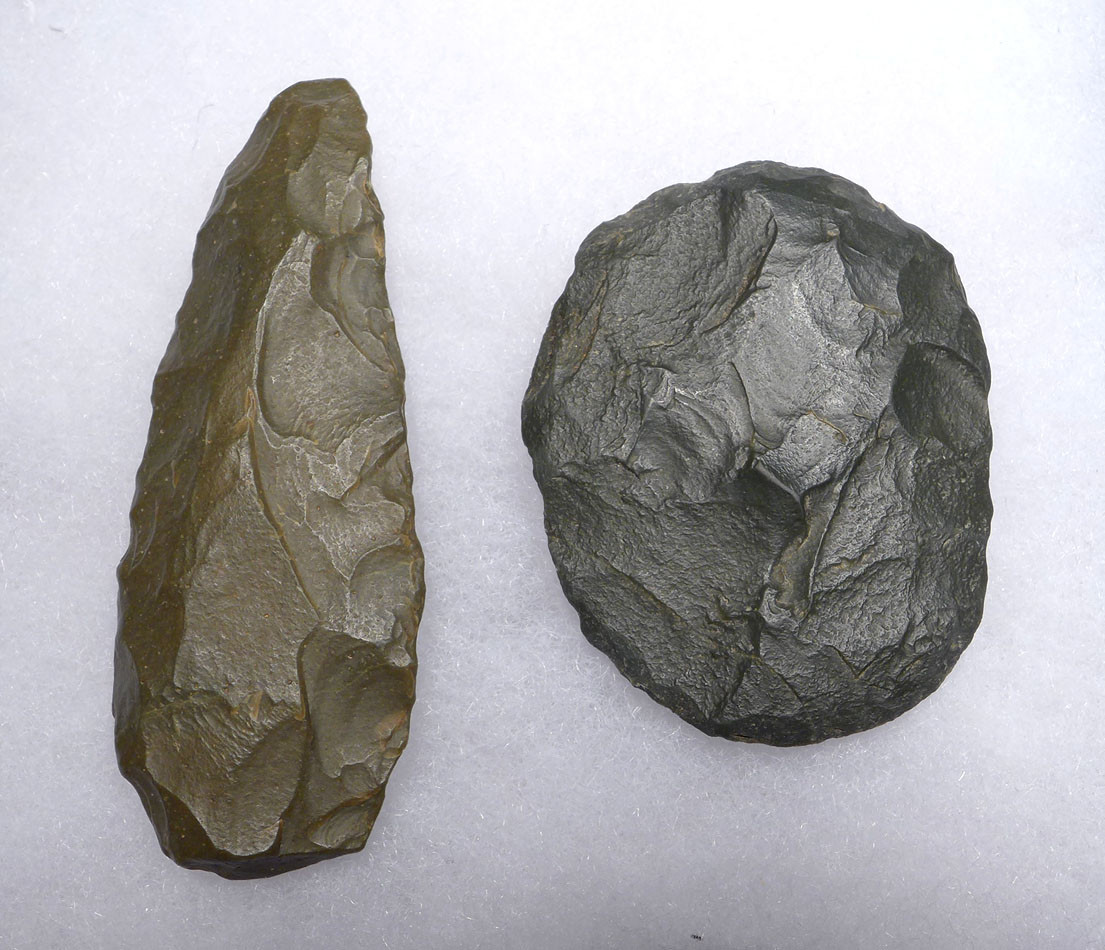 【激レア盤】Vibronics – Terror／African Stone TENERIAN AFRICAN NEOLITHIC GREEN JASPER KNIFE AND DISK SCRAPER