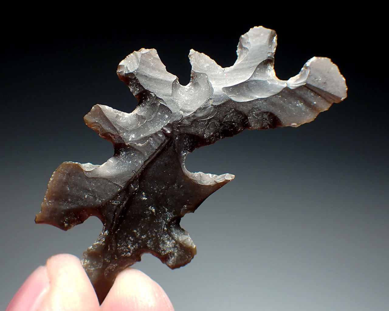 INTRICATE MAYAN OBSIDIAN FLAKED ABSTRACT ECCENTRIC EFFIGY  *PC602