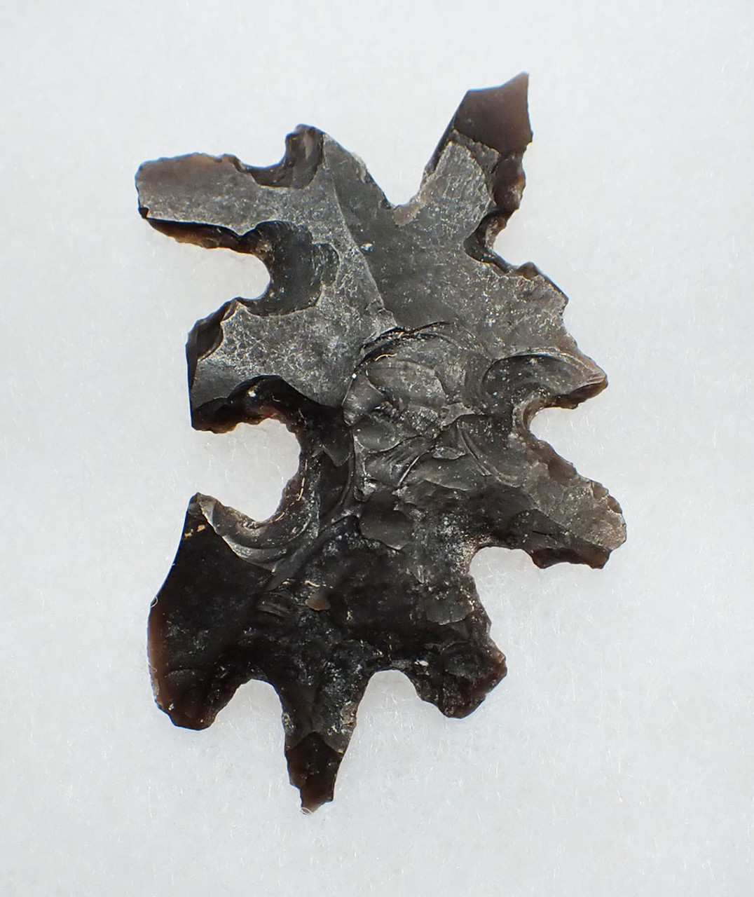 INTRICATE MAYAN OBSIDIAN FLAKED ABSTRACT ECCENTRIC EFFIGY  *PC603