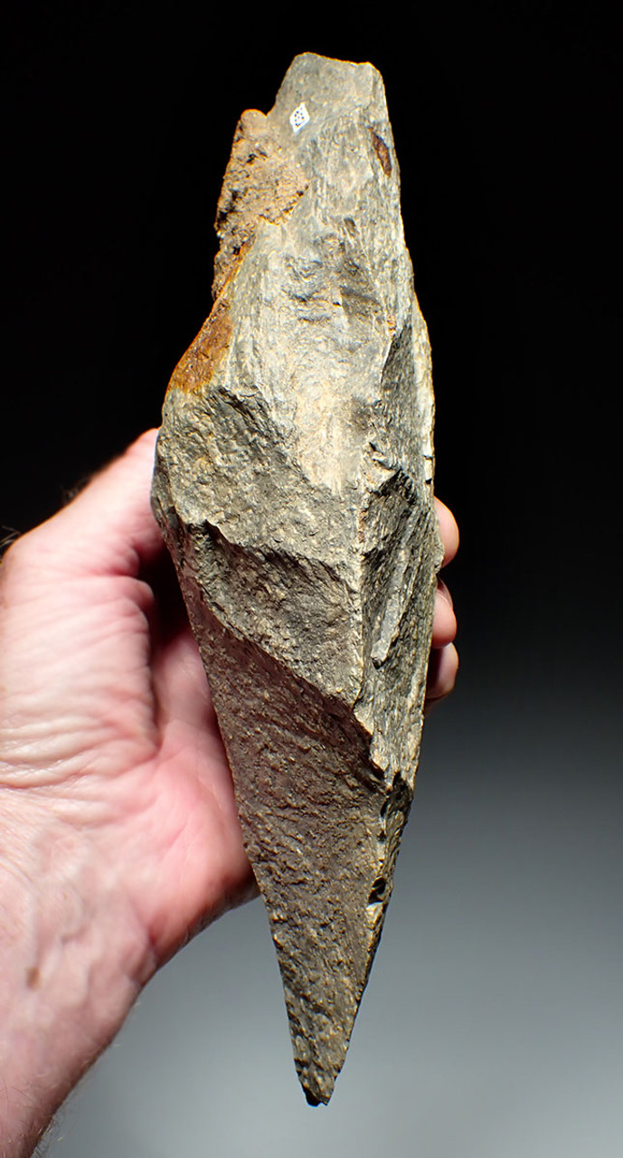 MASSIVE PREHISTORIC HOMO ERGASTER EAST AFRICA ACHEULEAN RHYOLITE HAND AXE FROM FAMOUS SITE  *ACH485