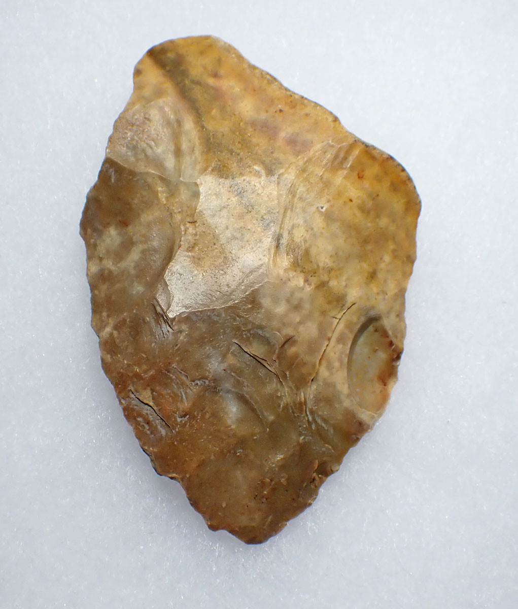 SUPERB NEANDERTHAL MOUSTERIAN MTA FLINT BIFACE HAND AXE FROM