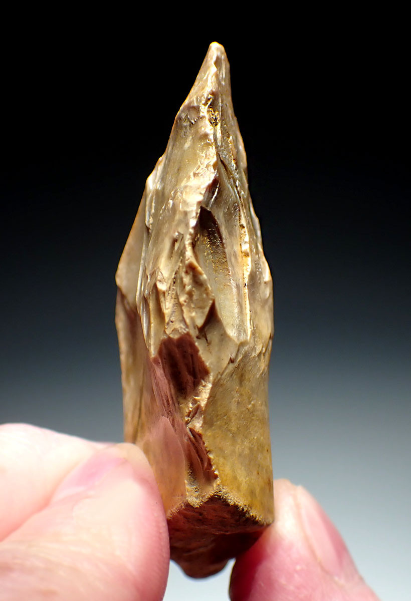 SUPERB NEANDERTHAL MOUSTERIAN MTA FLINT BIFACE HAND AXE FROM