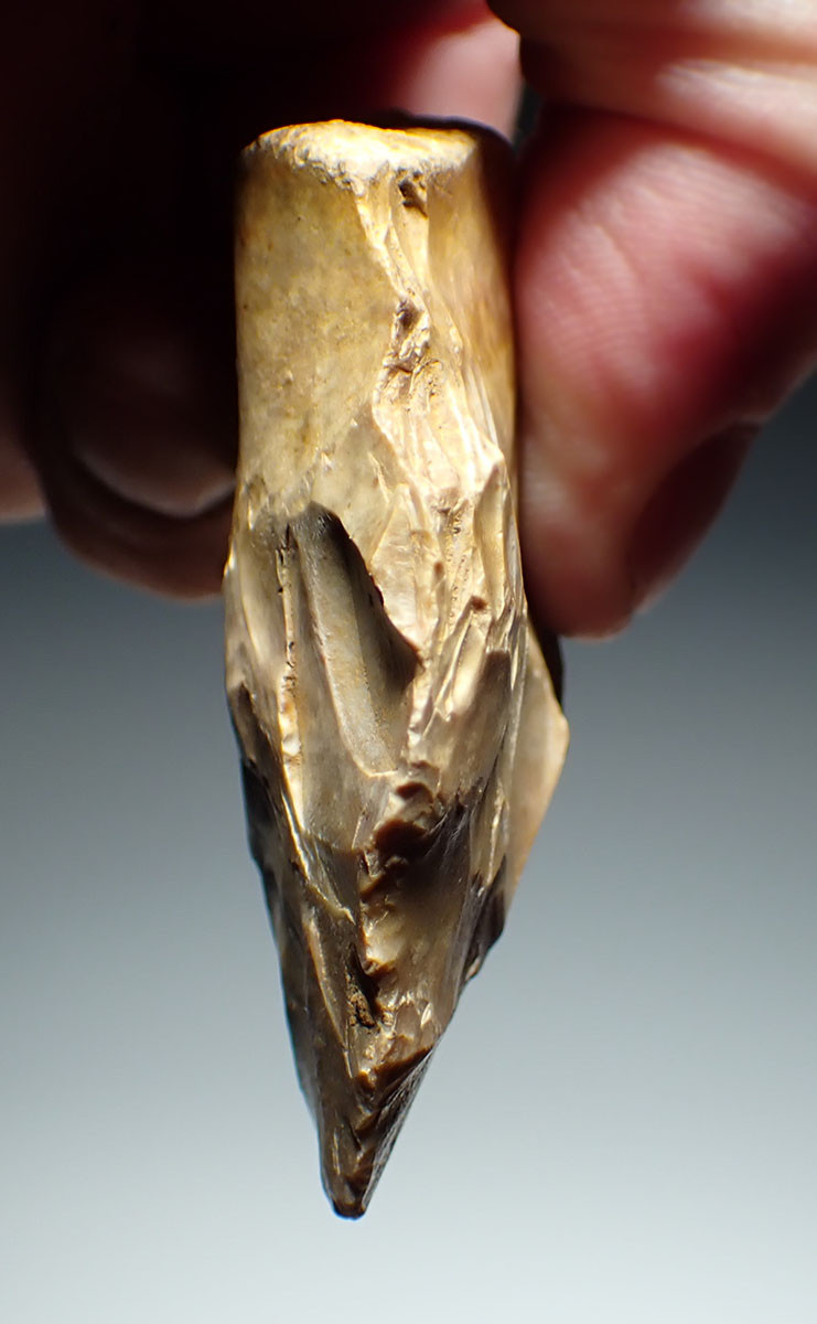 SUPERB NEANDERTHAL MOUSTERIAN MTA FLINT BIFACE HAND AXE FROM