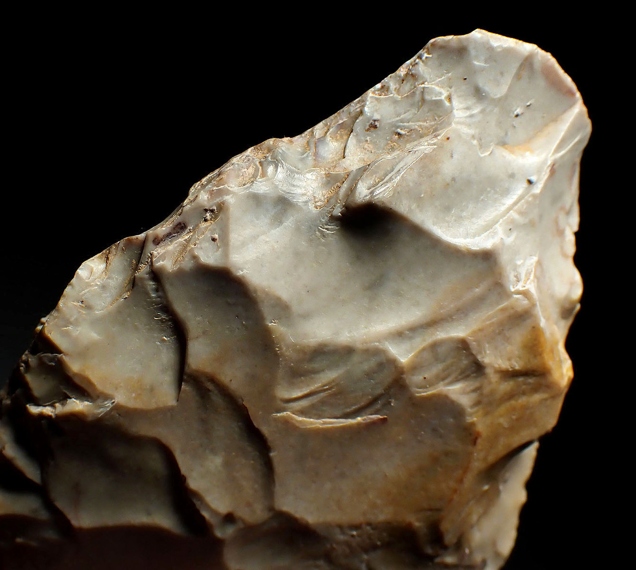 EXCEPTIONAL NEANDERTHAL MOUSTERIAN FLINT BIFACE HAND AXE FROM