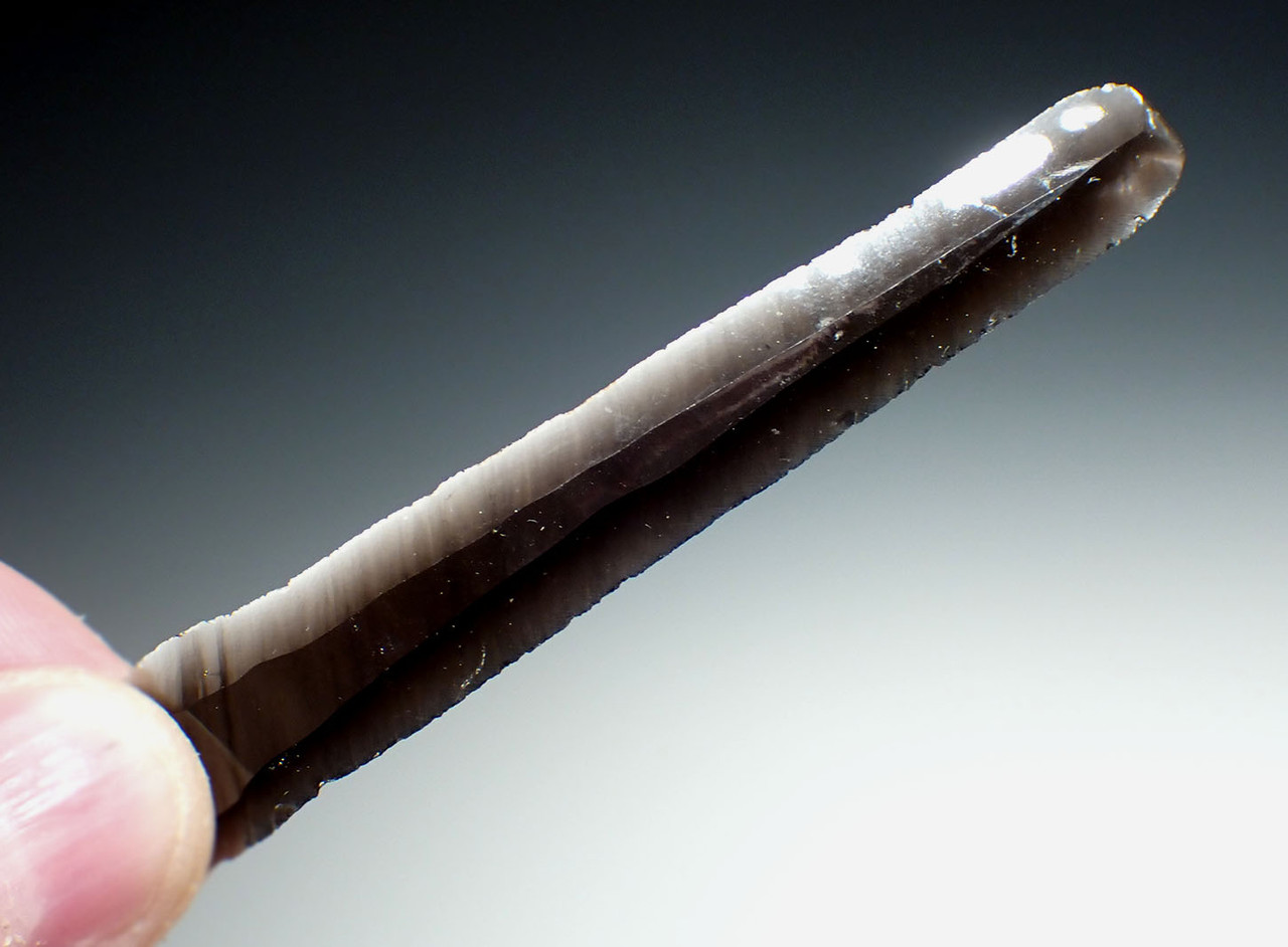 UNBROKEN AZTEC PRE-COLUMBIAN OBSIDIAN PRISMATIC BLADE FOR RITUAL BLOOD-LETTING SACRIFICE  *PC617