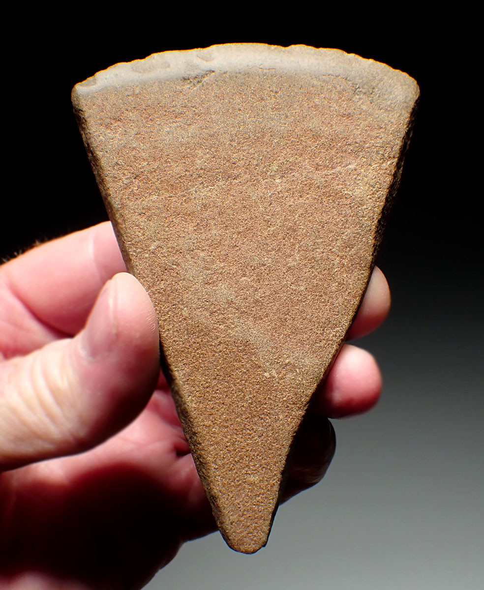 EXTREMELY RARE DIGGING STONE HOE ADZE AXE FOR FARMING FROM THE WEST AFRICAN SAHEL NEOLITHIC  *CAP440