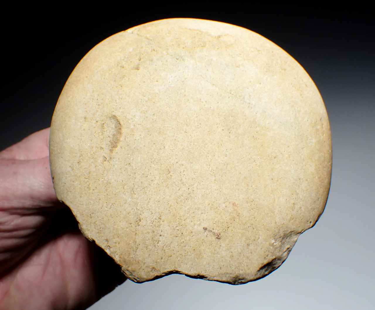 SUPERB LARGE EUROPEAN MODE 1 OLDOWAN PEBBLE AXE CHOPPER FROM PALEOLITHIC IBERIA - FIRST HUMANS IN EUROPE  *PB221