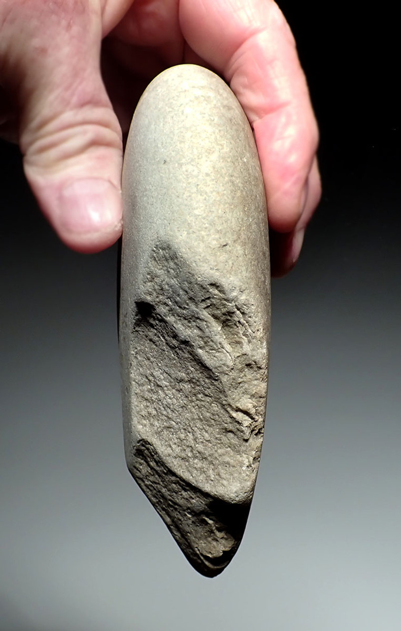 EXCEPTIONAL TRANSITIONAL PROTO-HAND AXE MODE 1 OLDOWAN PEBBLE CHOPPER FROM PALEOLITHIC IBERIA - FIRST HUMANS IN EUROPE  *PB216
