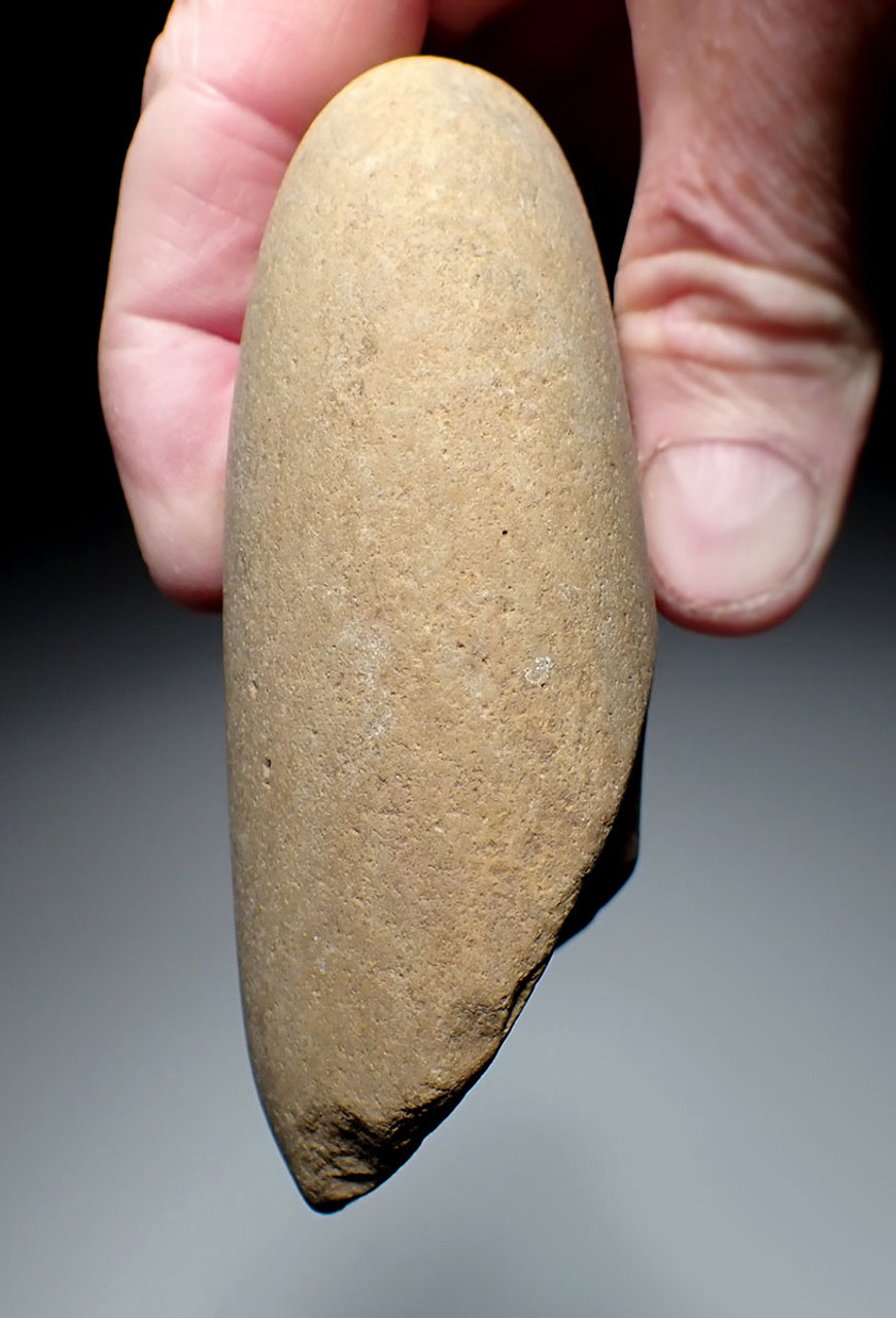 EUROPEAN HOMO ERECTUS MODE 1 OLDOWAN PEBBLE AXE CHOPPER FROM PALEOLITHIC IBERIA - FIRST HUMANS IN EUROPE  *PB220