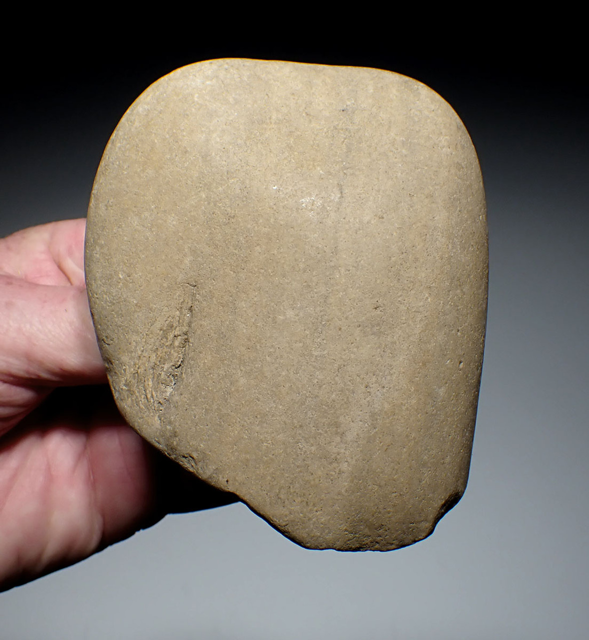 EUROPEAN HOMO ERECTUS MODE 1 OLDOWAN PEBBLE AXE CHOPPER FROM PALEOLITHIC IBERIA - FIRST HUMANS IN EUROPE  *PB220