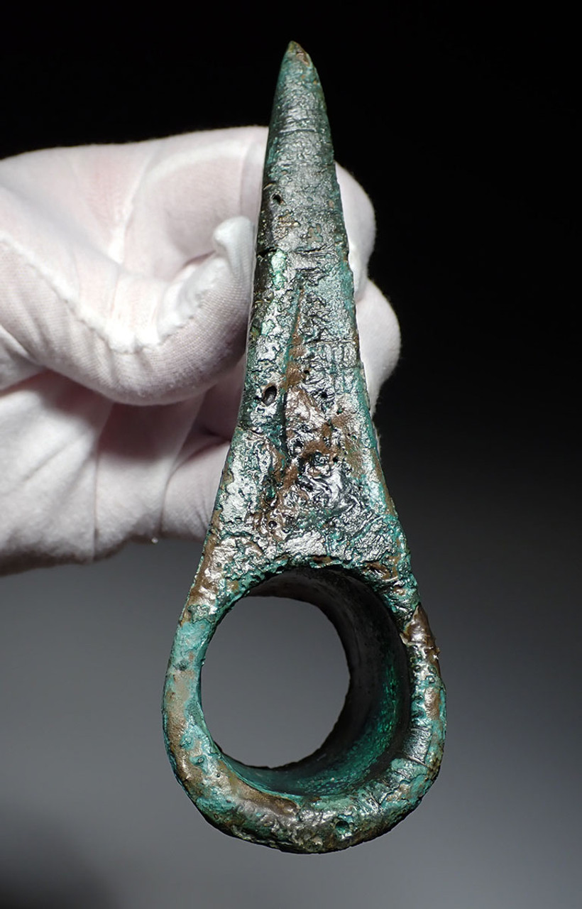 LARGE FUNCTIONAL LURISTAN BRONZE HEAVY WAR AXE FROM THE ANCIENT NEAR EAST  *LUR405