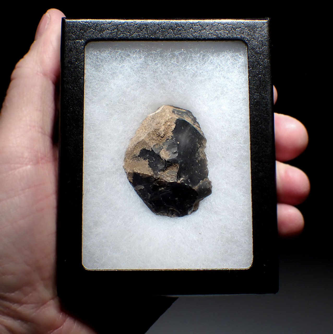 CRO-MAGNON UPPER PALEOLITHIC MAGDALENIAN FLINT SIDE SCRAPER FLAKE TOOL FROM THE FAMOUS PLACARD CAVE ART SITE IN FRANCE  *UP081