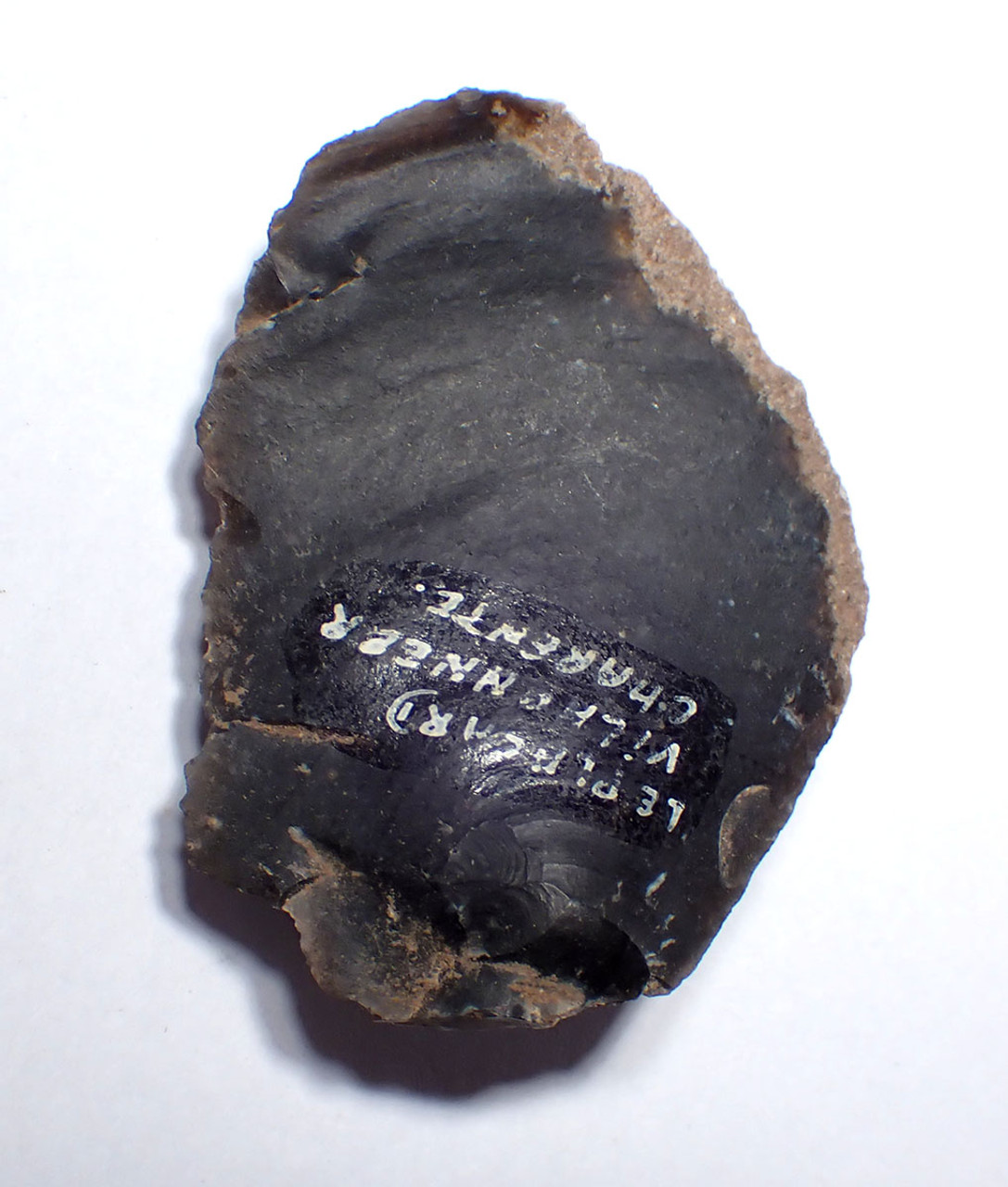 CRO-MAGNON UPPER PALEOLITHIC MAGDALENIAN FLINT SIDE SCRAPER FLAKE TOOL FROM THE FAMOUS PLACARD CAVE ART SITE IN FRANCE  *UP081