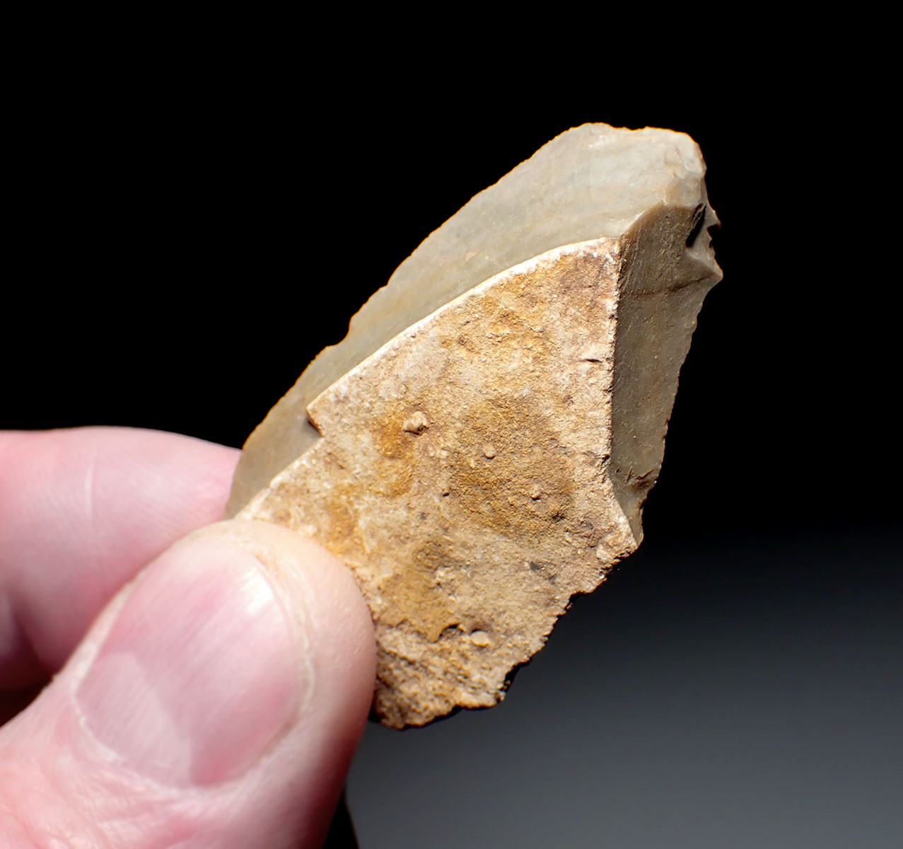 RARE CRO-MAGNON UPPER PALEOLITHIC MAGDALENIAN FLINT BLADE KNIFE TOOL FROM FAMOUS PLACARD CAVE ART SITE IN FRANCE  *UP078