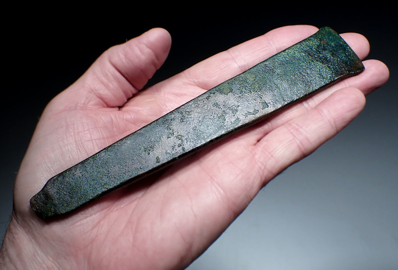 LARGE EARLY BRONZE AGE ANCIENT MESOPOTAMIAN COPPER BRONZE FLAT AXE FROM THE NEAR EAST FERTILE CRESCENT  *LUR374