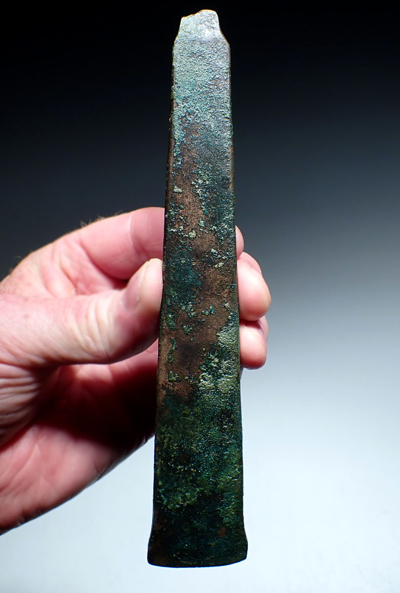 LARGE EARLY BRONZE AGE ANCIENT MESOPOTAMIAN COPPER BRONZE FLAT AXE FROM THE NEAR EAST FERTILE CRESCENT  *LUR374