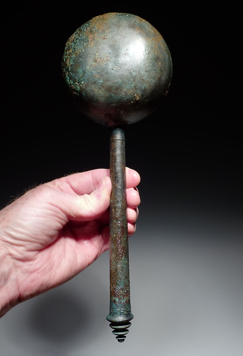 KHMER EMPIRE ANGKOR BRONZE CEREMONIAL BLESSING CUP LADLE FROM SOUTHEAST ASIA  *SEA15