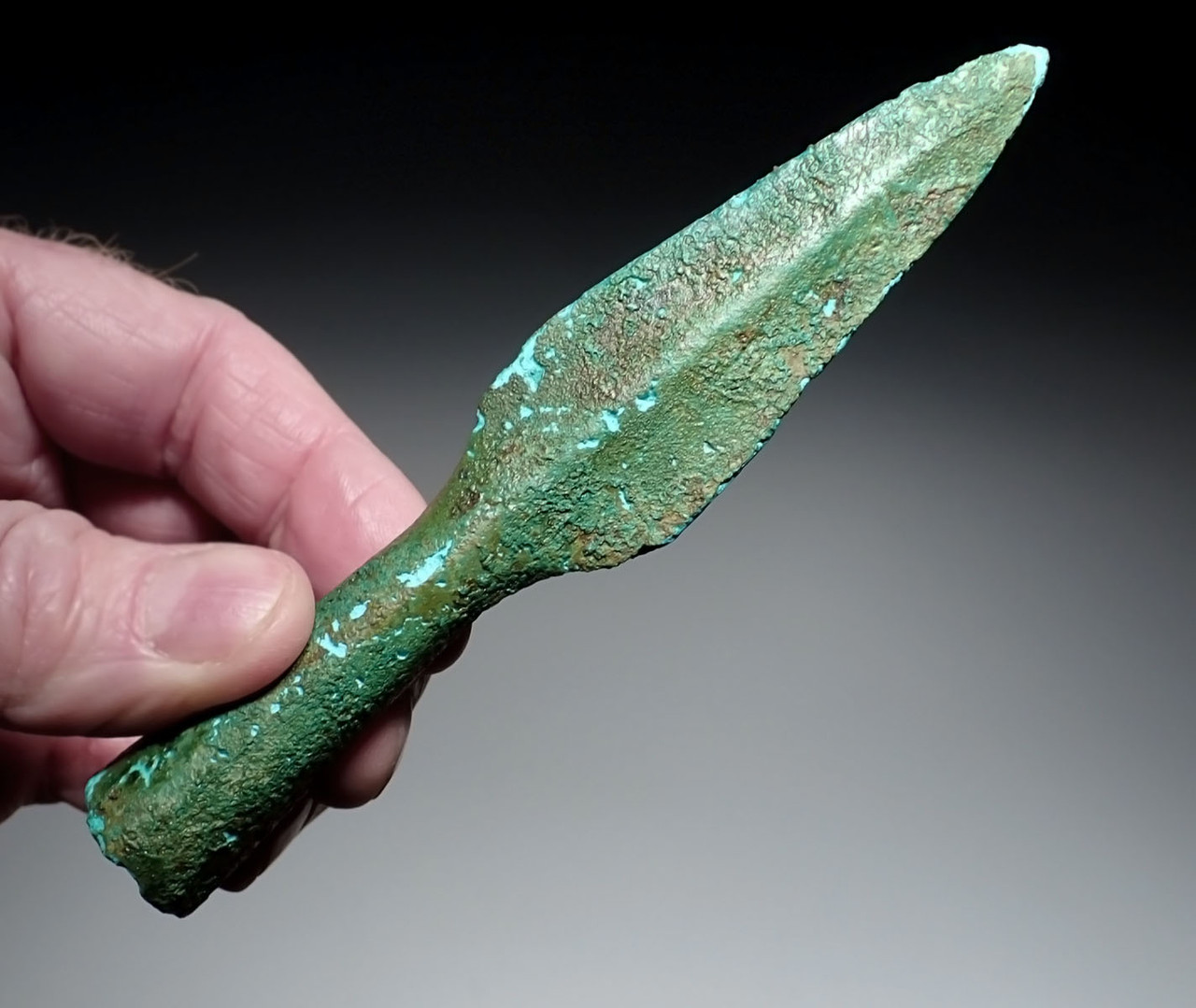 ANCIENT LAC VIET BRONZE JAVELIN SPEARHEAD FROM THE SOUTHEAST ASIA DONG SON CULTURE  *SEA28