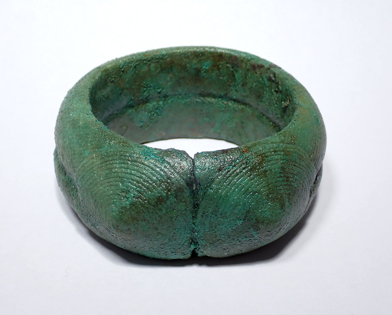  HEAVY WIDE DOUBLE SPIRAL ANCIENT SOLID BRONZE PRESTIGE BANGLE BRACELET FROM THE SOUTHEAST ASIA DONG SON CULTURE  *SEA14