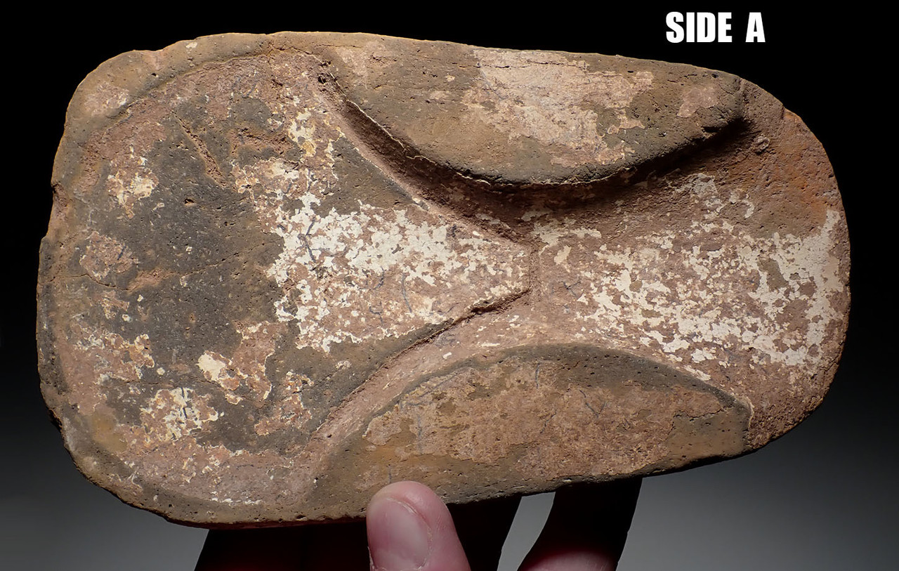 RARE ANCIENT LAC VIET BRONZE AGE SOUTHEAST ASIA CLAY WAR AXE MOLD  *SEA23