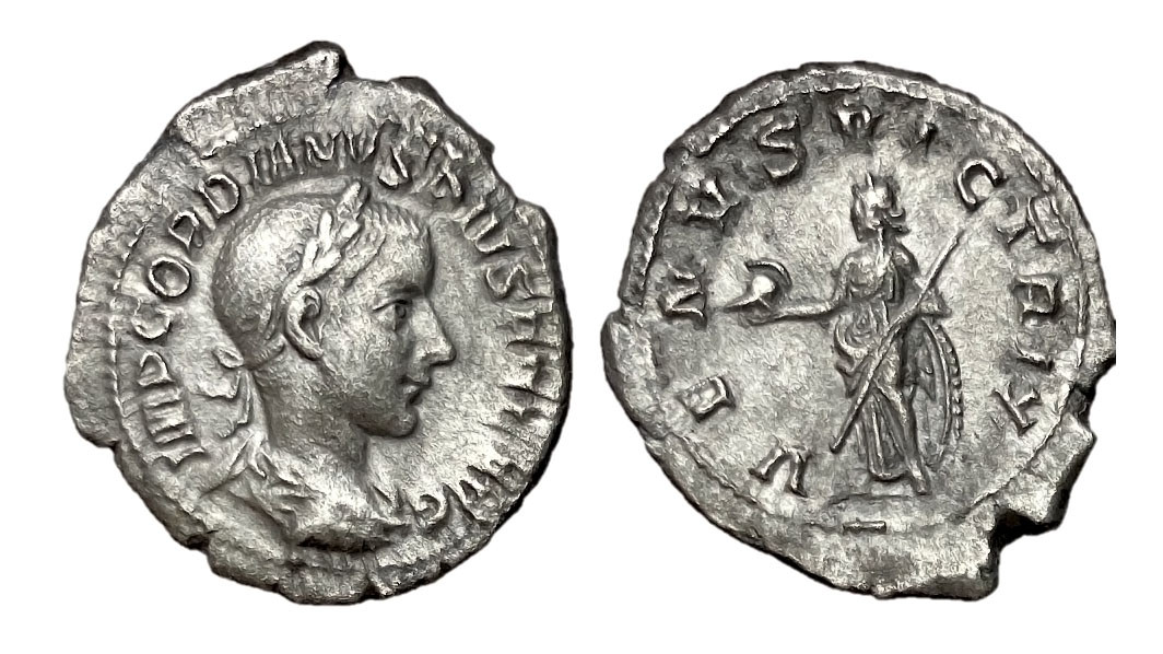 ROMAN IMPERIAL SILVER ANTONINIANUS ANCIENT COIN OF GORDIAN III WITH STANDING VENUS  *AC214
