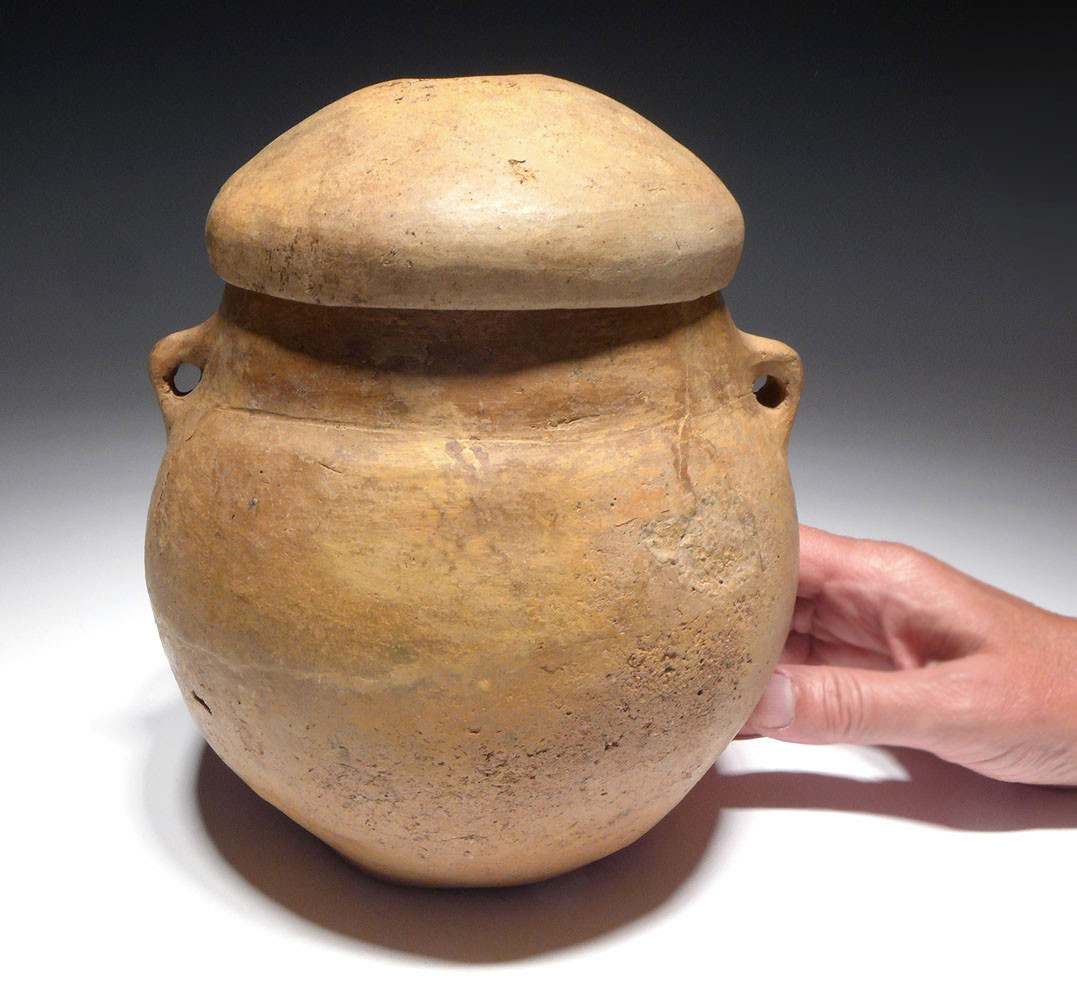 RARE BRONZE AGE CERAMIC BURIAL URN WITH LID FROM THE EUROPEAN URNFIELD LUSATIAN CULTURE  *URN48