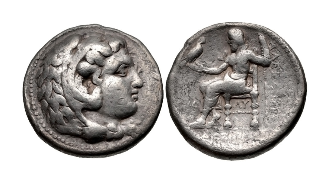 KINGS OF MACEDON GREEK SILVER TETRADRACHM ANCIENT COIN OF PHILIP