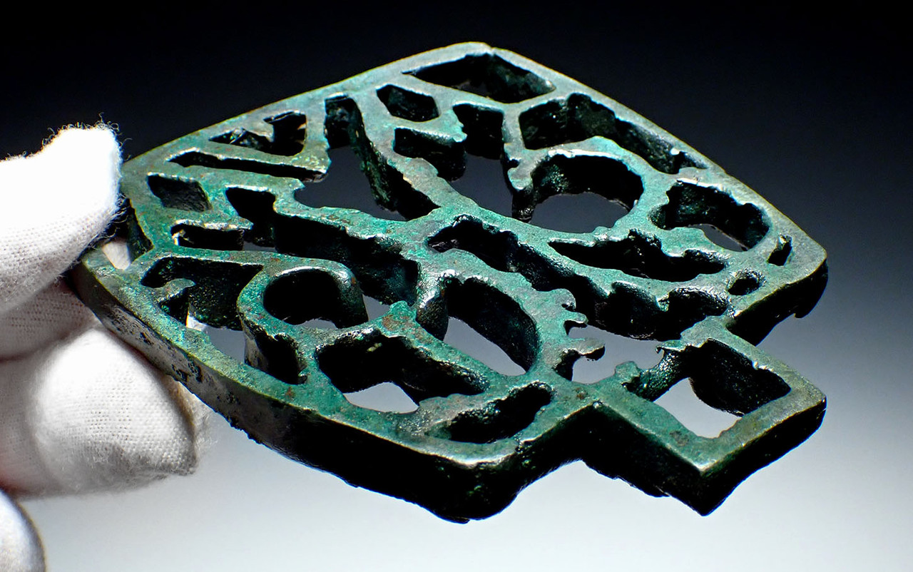 EXCEPTIONAL ANCIENT BRONZE HORSE ORNAMENT PENDANT TRIBAL BADGE DECORATION FROM A NOBLE SAKA SCYTHIAN HORSEBACK WARRIOR  *LUR424