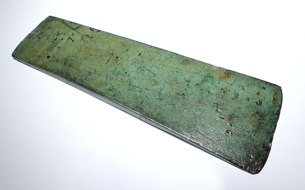 OUR FINEST MASSIVE ANCIENT BRONZE AGE PRESTIGE CEREMONIAL FLAT AXE FROM THE TUMULUS CULTURE OF CENTRAL EUROPE  *R346