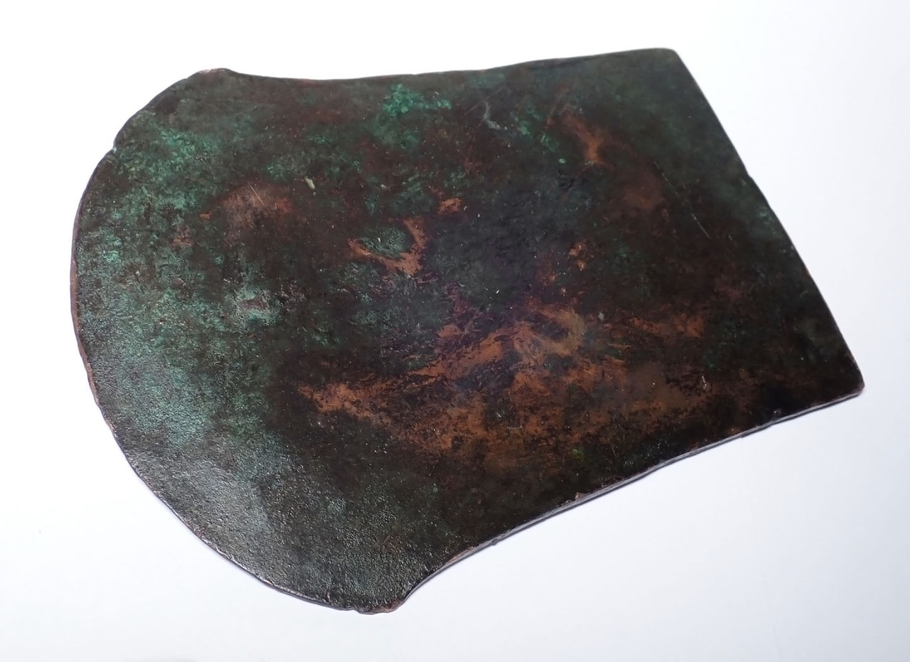 RARE LARGE ANCIENT COPPER CULTIC RITUAL FLAT AXE FROM THE COPPER HOARD CULTURE OF THE LATE HARAPPAN PERIOD  *LUR419