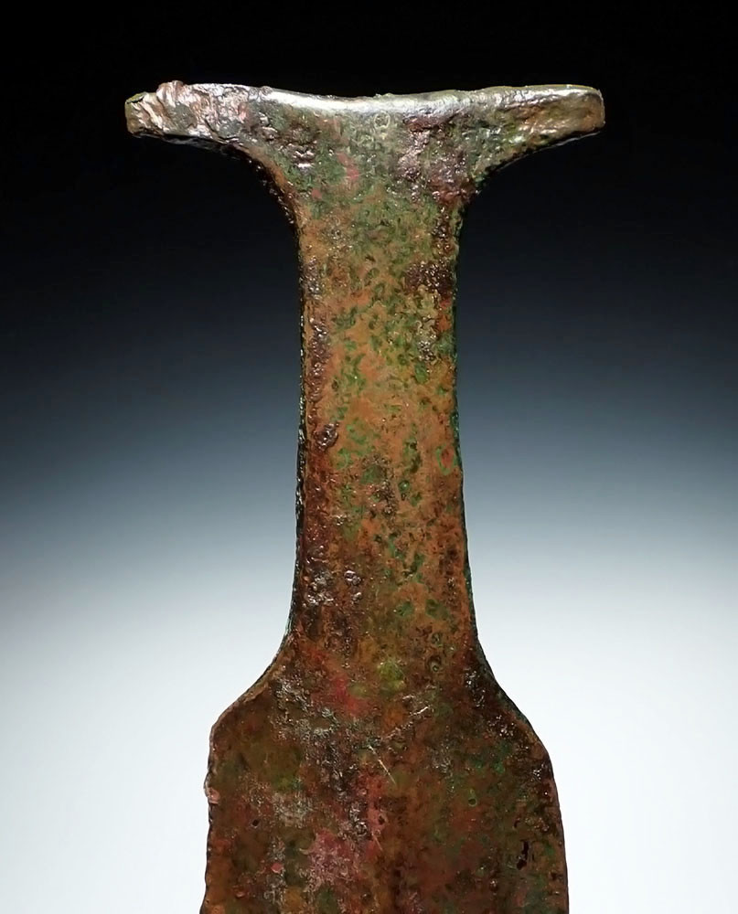 RARE LARGE ANCIENT COPPER CULTIC RITUAL SWORD FROM THE COPPER HOARD CULTURE OF THE LATE HARAPPAN PERIOD  *LUR410