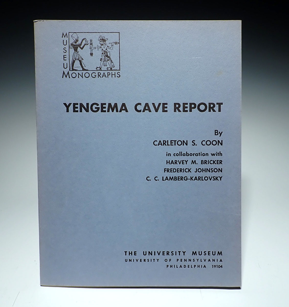 YENGEMA CAVE REPORT - WEST AFRICAN NEOLITHIC ARTIFACTS BOOK  *BK57