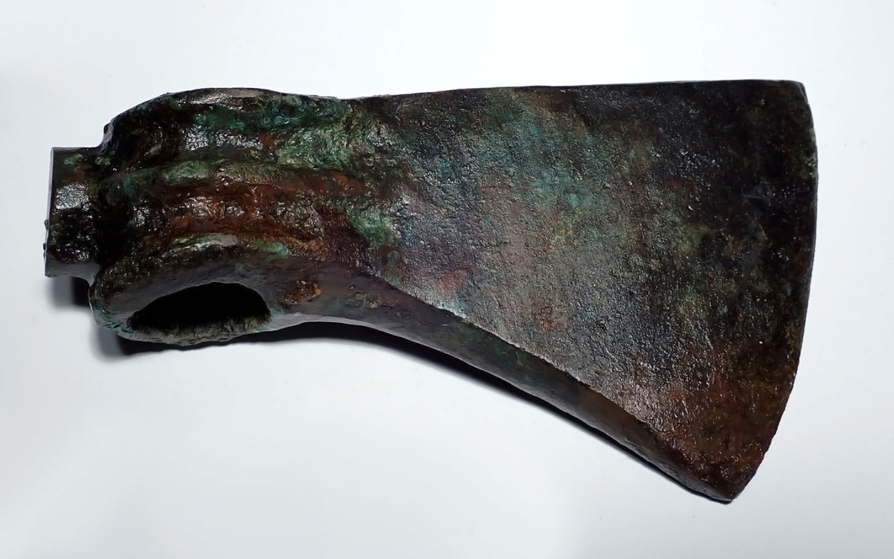 LURISTAN BRONZE ANCIENT HEAVY WAR AXE FROM THE NEAR EAST  *LUR430