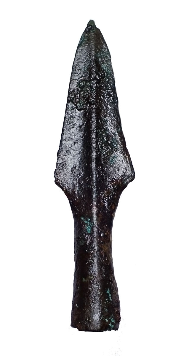 ANCIENT LAC VIET BRONZE JAVELIN SPEARHEAD FROM THE SOUTHEAST ASIA DONG SON CULTURE  *SEA34