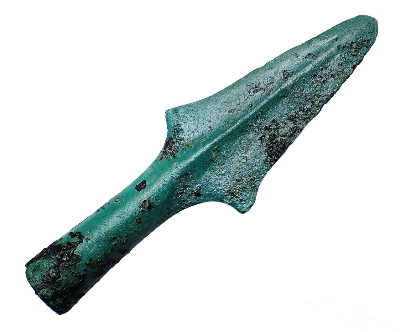 SUPERB ANCIENT LAC VIET BRONZE JAVELIN SPEARHEAD FROM THE SOUTHEAST ASIA DONG SON CULTURE  *SEA36