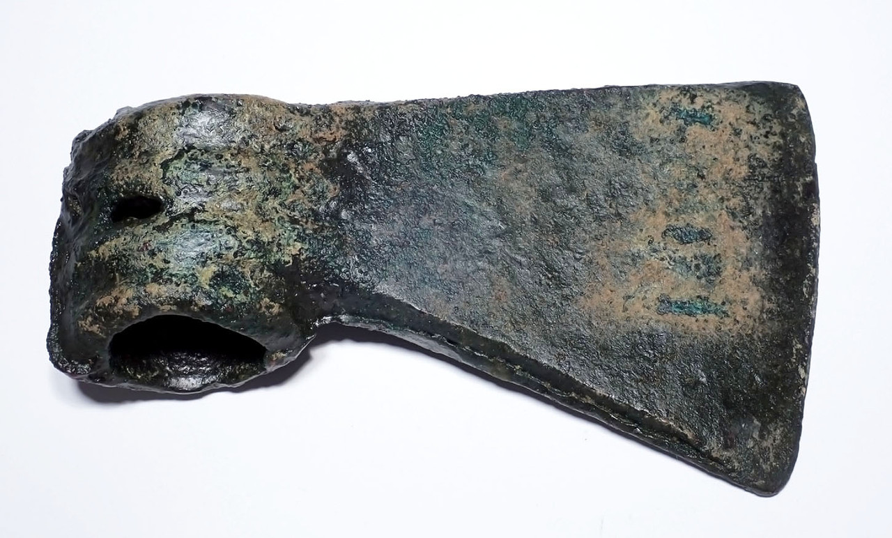 UNUSUALLY LARGE HEAVY LURISTAN BRONZE WAR AXE FROM THE ANCIENT NEAR EAST  *LUR443