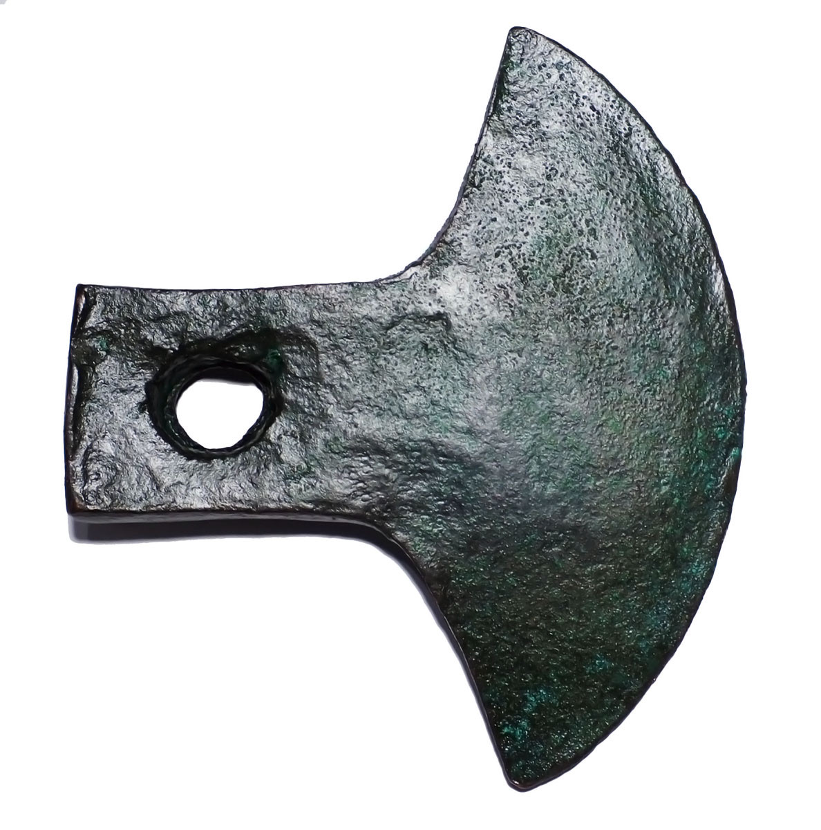 FINEST LARGE PRE-COLUMBIAN INCA PIERCED COPPER BRONZE WAR AXE  *PC653