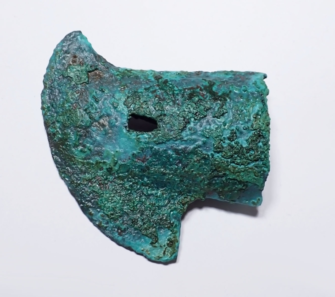 CHOICE COLORFUL ANCIENT LAC VIET BRONZE WAR AXE FROM THE SOUTHEAST ASIA DONG SON CULTURE  *SEA43