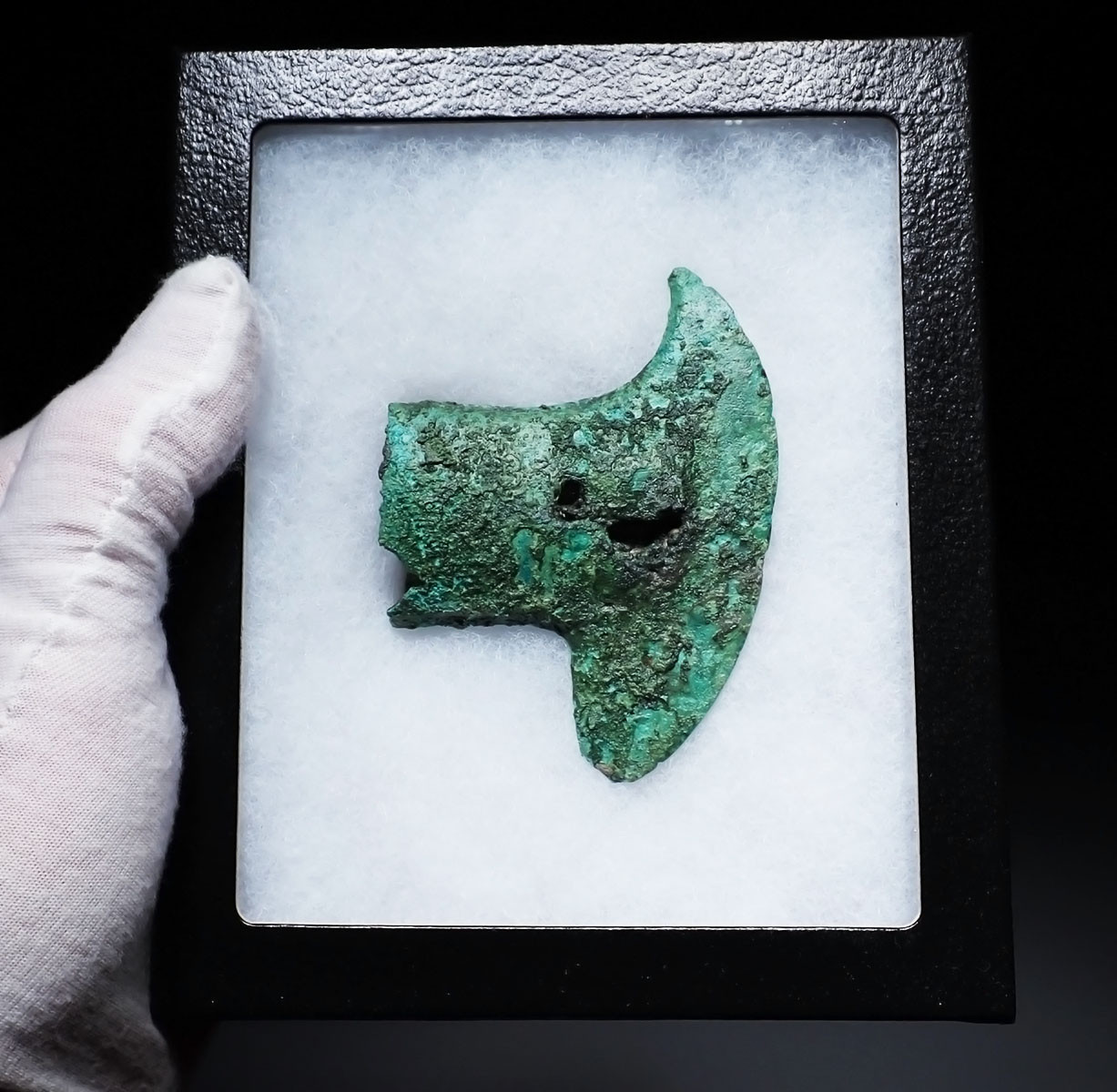 ANCIENT LAC VIET BRONZE WAR AXE FROM THE SOUTHEAST ASIA DONG SON CULTURE  *SEA44