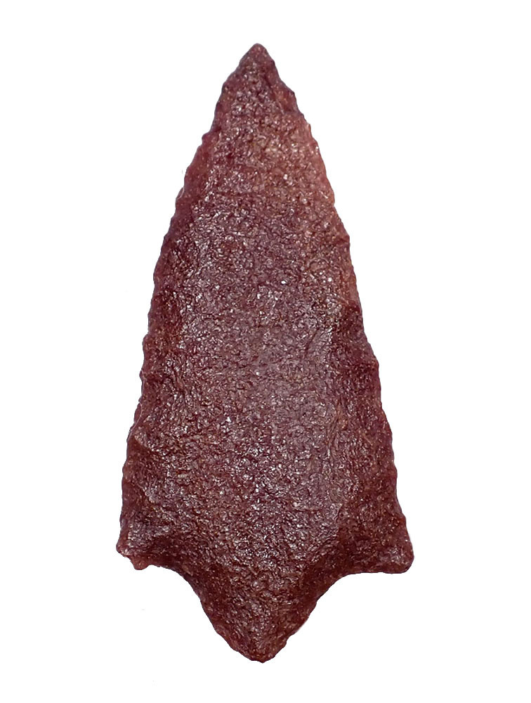 LARGE RARE TENERIAN NEOLITHIC RED SANDSTONE ARROWHEAD FROM THE SAHARAN TENERE DESERT  *CAP450