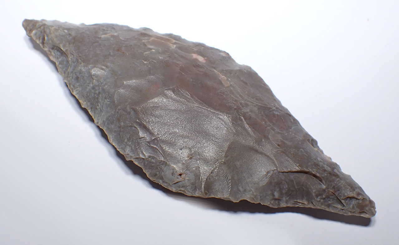 UNUSUAL LARGE PRESTIGE CAPSIAN NEOLITHIC FLAKED PLUM FLINT LEAF BLADE FROM THE SAHARA  *CAP457