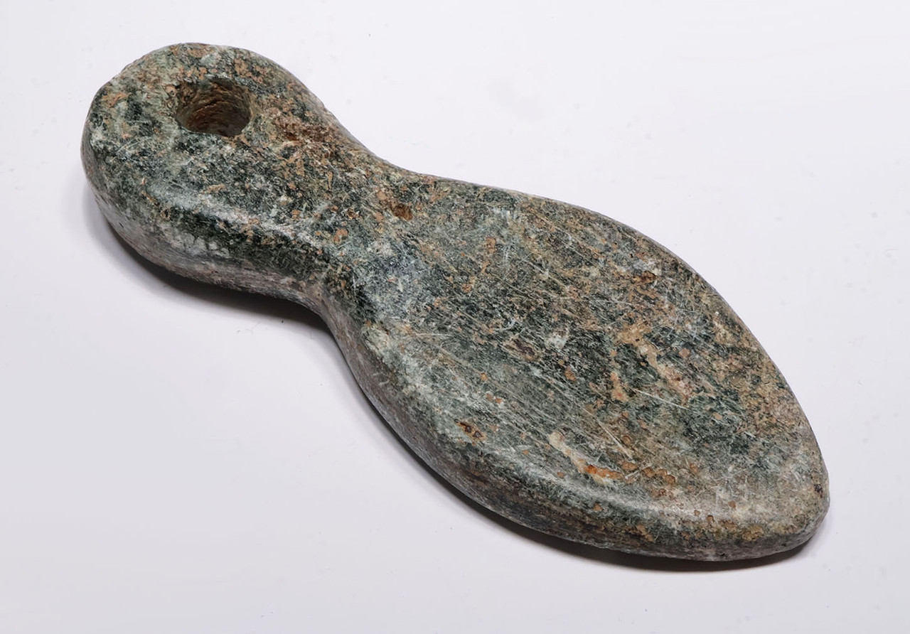 LARGEST OF THE COLLECTION AFRICAN NEOLITHIC OF CAPSIAN TRADITION CARVED FEMALE FORM STONE TALISMAN PENDANT  *CAP465