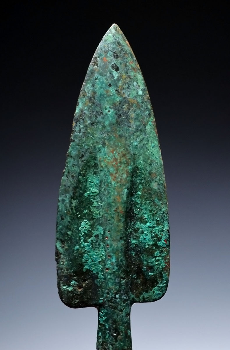 LARGE ANCIENT NEAR EAST LURISTAN BRONZE BROADHEAD ARROWHEAD FOR WAR AND HUNTING  *LUR458