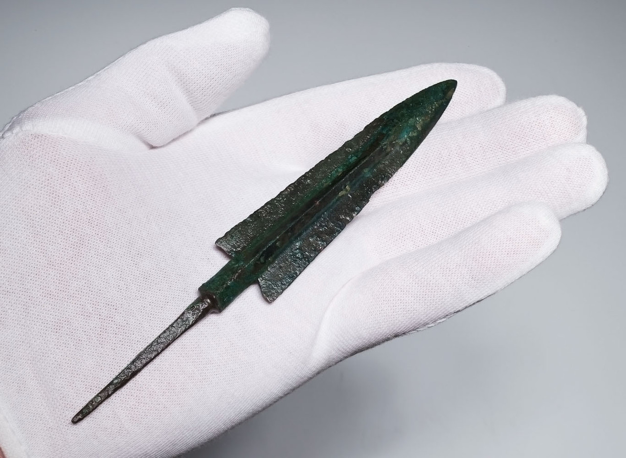 VERY LARGE ANCIENT LURISTAN BRONZE ELONGATED ARMOR-PIERCING ARROWHEAD  *LUR465