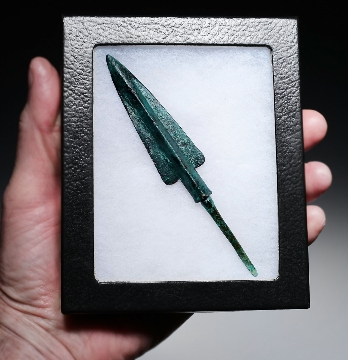 FINEST LARGE ANCIENT LURISTAN BRONZE ELONGATED ARMOR-PIERCING ARROWHEAD  *LUR464