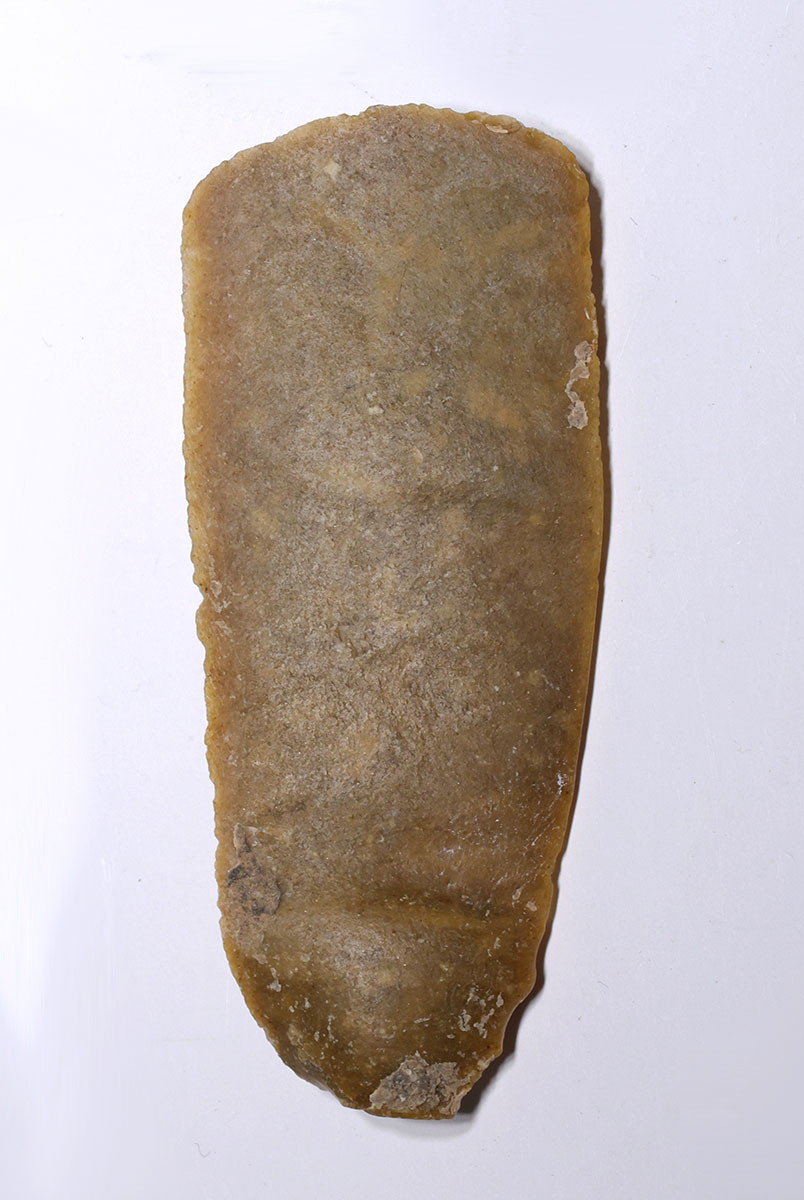 SUPREME BALKAN EARLY NEOLITHIC CORE-STRUCK HONEY GOLD FLINT BLADE FLAKE TOOL FROM THE FIRST FARMING SOCIETY  *N360