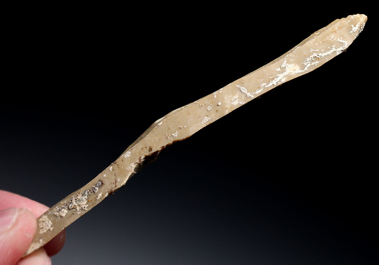 LARGE BALKAN EARLY NEOLITHIC CORE-STRUCK GOLD FLINT BLADE FLAKE TOOL FROM THE FIRST FARMING SOCIETY  *N357