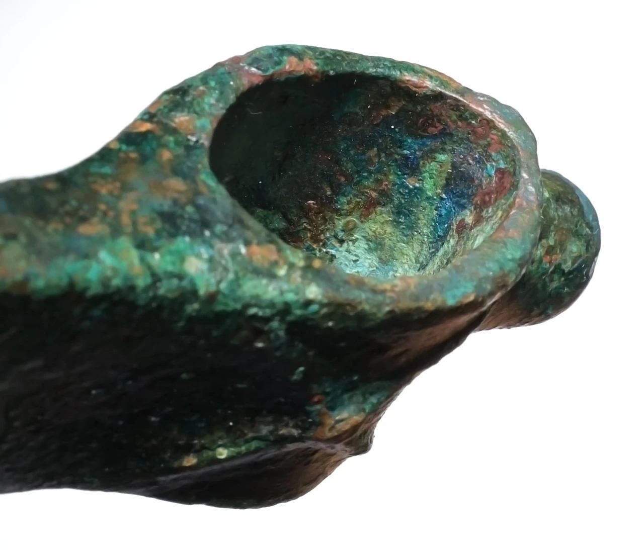 SUPERB ANCIENT LURISTAN BRONZE DECORATED HAMMER WAR AXE FROM THE NEAR EAST  *LUR468